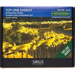 Lampki choinkowe Sirius Sirius Top-Line Energy Cluster Lights Supplement Set, 300 LED