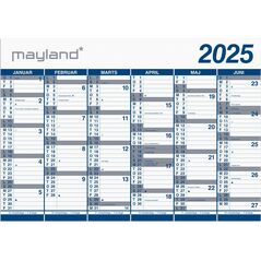 Mayland-Burde Kæmpekalender 2x6 mdr. PP-plast rør 2025 14252217 5700865065408
