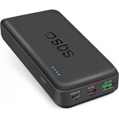 Powerbank SBS TTBB20000PD20K 20000 mAh 20W PD USB-C, USB-A, Micro-USB - czarny