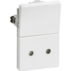 Lauritz Knudsen LAURITZ KNUDSEN FUGA® stikkontakt 1.5 modul med 1-pol afbryder 2-pol hvid 13798604 5703302096812