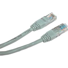 Neutralle UTP crossover patchcord, Cat.5e, RJ45 M - RJ45 M, 5 m, nieekranowany, krzyżowy, szary, do połączenia 2 PC Logo blistr