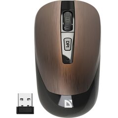 Mysz Defender Mysz bezprzewodowa Defender WAVE MM-995 optyczna bezklikowa silent 1600dpi brązowa