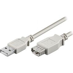 Kabel USB Neutralle Logo Przedłużacz USB (2.0), USB A M - USB A F, 5m, szary, blistr