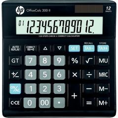 Αριθμομηχανή HP Αριθμομηχανή γραφείου HP-OC 300 II/INT BX, 12ψήφια. οθόνη, 158x151x29mm, μαύρη 13757090 197644855698