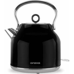 Czajnik retro z analogowym wska�nikiem temepratury Hiluxe-1 B, 2200W, czarna, orava