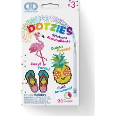 DIAMOND DOTZ DIAMOND DOTS σετ δημιουργικότητας διαμάντι ζωγραφική HOLIDAY, 3 αυτοκόλλητα, DTZ12.029 14252611 4897073246420