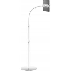 LogiLink Standfuß mit Schwanenhals für Mobilgeräte, silber geignet für 4.7" (11,94 cm) - 12.9" (32,77 cm) Smartphones - 1 Stück (AA0082A)