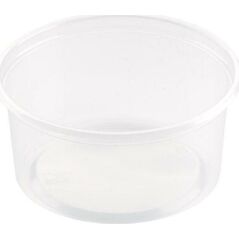 Salatbæger Delipack 250 ml Στρογγυλά PP Ημιδιαφανές, 20 pk x 50 stk/ct 14007203 7321031564235
