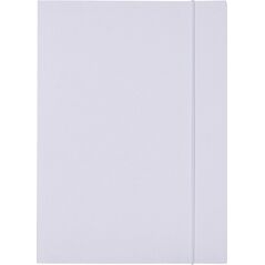 Office Products Teczka z gumką Budget, karton, A4, 250gsm, 3-skrz., biała