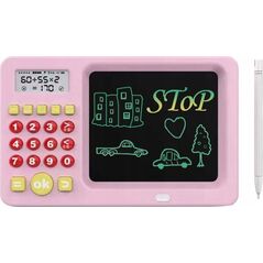 Tablet Rysunkowy Tablica LCD 5,2'' Kolorowa Deska Kreślarska + Kalkulator / Różowy