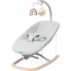 Leżaczek Zen Wave wooden grey do 9kg