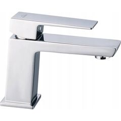 Washbasin faucet INVENA PAROS, low, chrome color