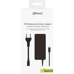 Καλώδιο τροφοδοσίας Sinox Sinox PC USB C 87W strømforsyning 13843467 5706810000000