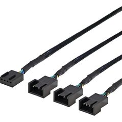Deltaco DELTACO splitter för PWM-fläktar, 4-pi