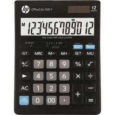 Αριθμομηχανή HP Αριθμομηχανή γραφείου HP-OC 200 II/INT BX, 12ψήφια. οθόνη, 179x125x30mm, μαύρη 13757087 197644757114