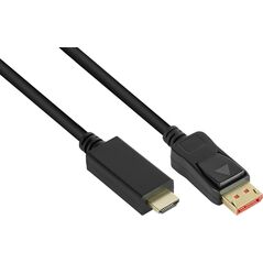 Προσαρμογέας AV Alcasa Προσαρμογέας καλωδίου Alcasa DP14-HDMI5 5 m DisplayPort HDMI Μαύρο 13769645 4014619737635