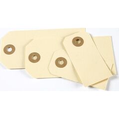 Vrige Manillamærker 40x80mm φυσικό A2 1000 st/pt - (1000 stk.) 14002584 7392962700825