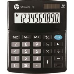Αριθμομηχανή HP Αριθμομηχανή γραφείου HP-OC 110/INT BX, 10ψήφιο. οθόνη, 125x101x33mm, μαύρη 13757091 197644198771