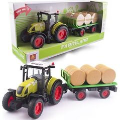 Teka Traktor z przyczep± na bele siana ¶wiatło i dĽwięk