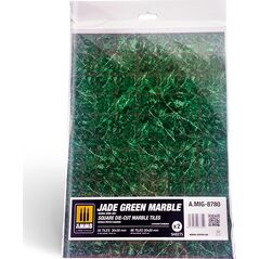 Vallejo Ammo: Jade Green Marble - Square Die-Cut Marble Tiles (2) 13959072 8432074087809