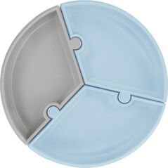 MINIKOIOI MINIKOIOI διαιρεμένο πιάτο αναρρόφησης ΠΑΖΛ, Mineral Blue/Powder Grey, 101390003 14235758 8681176336876