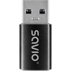 Savio AK-81 adapter kablowy 0 m USB Type-C USB Typu-A Czarny