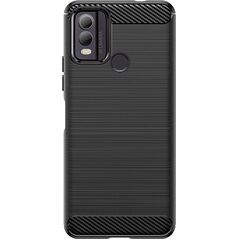 Hurtel Etui silikonowe Carbon Case do Nokia C22 - czarne