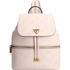 Guess, Helaina, Polyurethane, Textile Backpack, Light Pink, Lined Compartment, 03320, For Women, 24 x 30 x 13 cm For Women