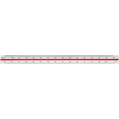 Linex Målestok trekantet Linex 313 1:2.5:5:10:20:50:100 13799730 5701221101747