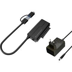 Conceptronic ABBY21B zmieniacz płci / kabli USB Type-A SATA 22-pin Czarny