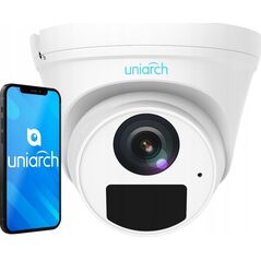 Kamera IP Uniarch Uniarch IPC-T125-APF28 kamera przemysłowa Wieżyczka Kamera bezpieczeństwa IP Wewnętrz i na wolnym powietrzu 2592 x 1944 px Sufit