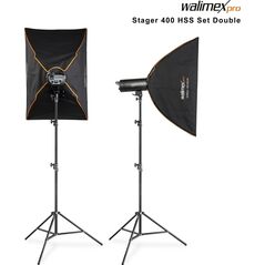 Walimex Walimex pro Stager 400 Σετ HSS Διπλό φωτιστικό στούντιο 13935626 4056929233865