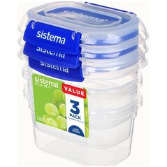 Sistema sistema Frischhaltedosen Σετ KLIP IT PLUS 3 x 400 ml μπλε 13335630 9414202885432