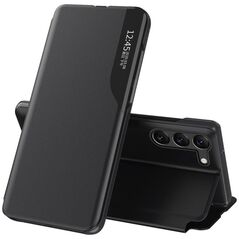 Θήκη Hurtel Eco Leather View για Samsung A05s με πτερύγιο - μαύρο 13251048 9145576284308