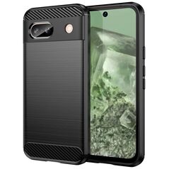Hurtel Carbon Case for Google Pixel 8A εύκαμπτο κάλυμμα άνθρακα από σιλικόνη - μαύρο 13251264 9145576283790