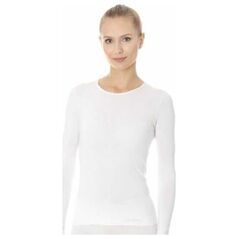Brubeck LS00900A Koszulka damska z długim rękawem COMFORT COTTON biały L