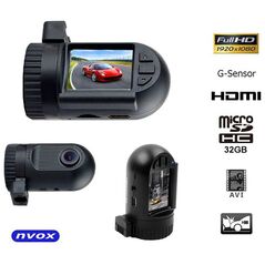 Wideorejestrator Nvox DVR300S 1.5" LCD, Full HD, Czarna