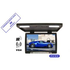 Nvox Monitor podsufitowy podwieszany LED 20" z IR FM VGA 12V Czarny (RF2090IR)