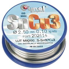 Cynel Lut cynowy do instalacji miedzianych 100g