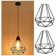 Lampa wisząca ECpower ZD74E LAMPA SUFITOWA ŻYRANDOL KLOSZ E27 uniwersalny