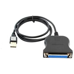 Kabel USB Hertz USB-A - IEEE 1284 (LPT) 1 m Czarny (AK72)