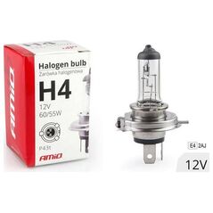 AMiO Żarówka halogenowa H4 12V 60/55W filtr UV (E4)