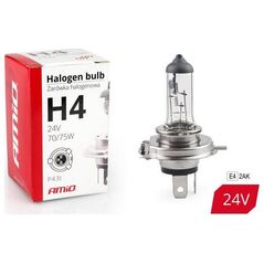 AMiO Żarówka halogenowa H4 24V 70/75W filtr UV (E4)