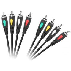 Kabel Cabletech RCA (Cinch) x4 - RCA (Cinch) x4 3m czarny (KPO4003-3.0)