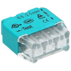 Orno Złączka instalacyjna wciskana 3-przewodowa, na drut 0,75-2,5mm2, IEC 300V/24A 100 szt. OR-SZ-8004/3/100