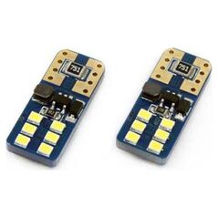 AMiO LED CANBUS 12SMD UltraBright 2016 T10e (W5W) White 12V/24V