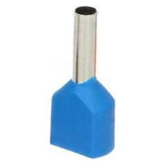 Orno Tulejka izolowana podwójna, przekrój maksymalny 0,75mm?, długość miedzianej tulejki 8mm, Blister 25 szt.