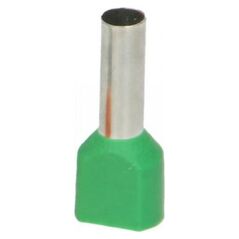 Orno Tulejka izolowana podwójna, przekrój maksymalny 6mm?, długość miedzianej tulejki 14mm, Blister 25 szt.