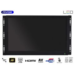 Nvox Monitor dotykowy ips open frame led 13cali full hd vga hdmi usb av 12v 230v
