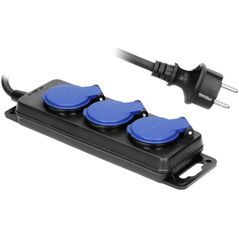 Listwa zasilająca Orno OR-AE-13158 3 gniazda 5 m czarna (OR-AE-13158/5M)
